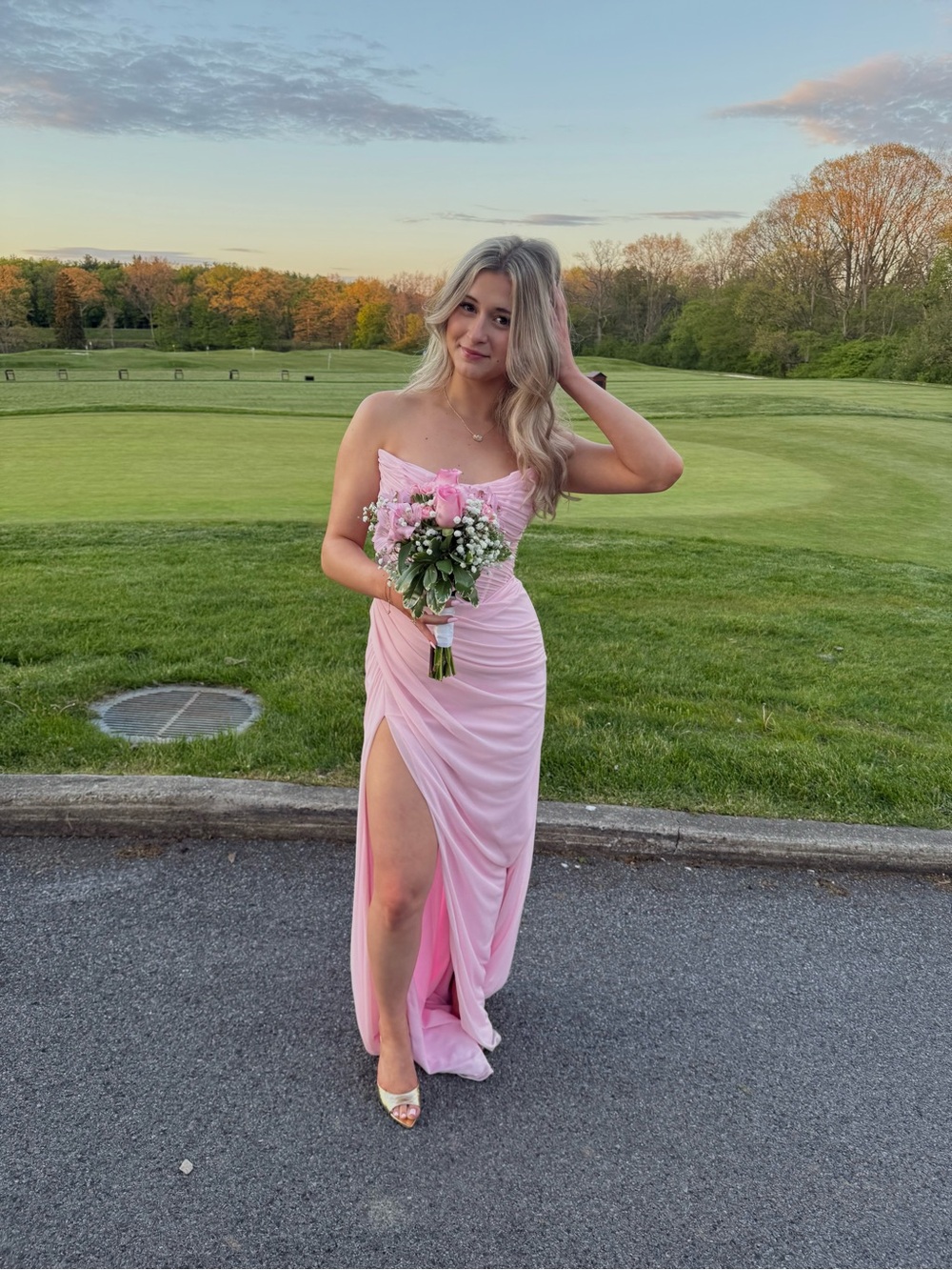 Pink prom dress
